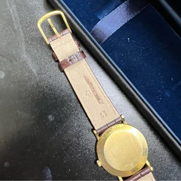 TIFFANY & CO 14K YELLOW GOLD CLASSIC ROUND WHITE DIAL QUARTZ WATCH - Picture 5 of 11